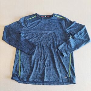 Fila Trudry Shirt Boys Large Blue Light Weight Long Sleeve Tee